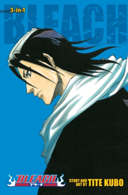Bleach 3-in-1 Vol 3 manga cover featuring Byakuya Kuchiki.