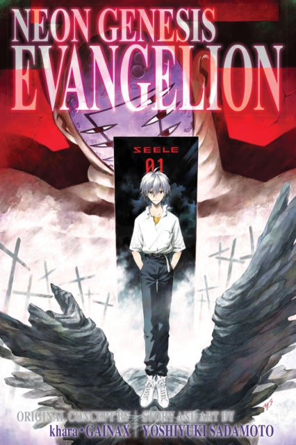 Neon Genesis Evangelion 3-in-1 Edition, Vol. 4 manga cover featuring Shinji Ikari.