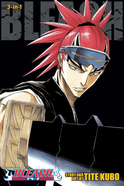 Bleach 3-in-1 Edition Vol 4 manga cover featuring Renji Abarai.