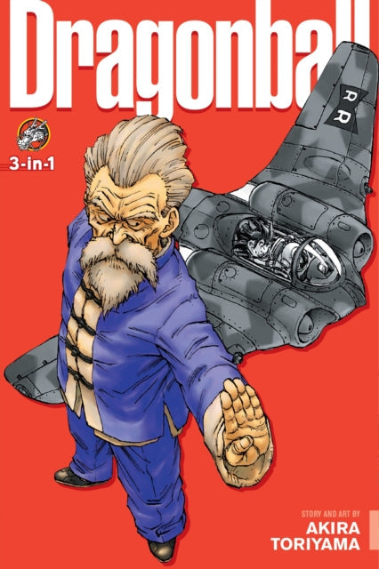 Dragon Ball 3-in-1 Vol. 2 manga cover featuring Commander Red and a fighter jet.