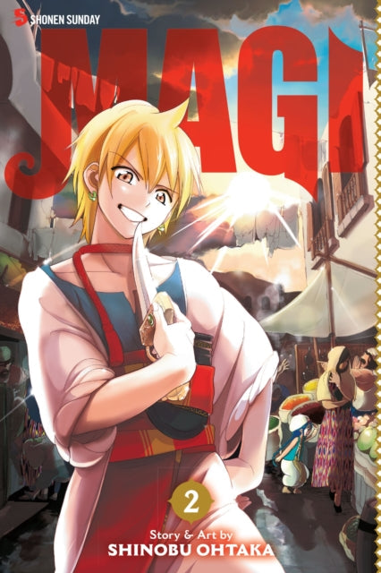 Magi The Labyrinth of Magic Vol 2 manga cover featuring Aladdin.