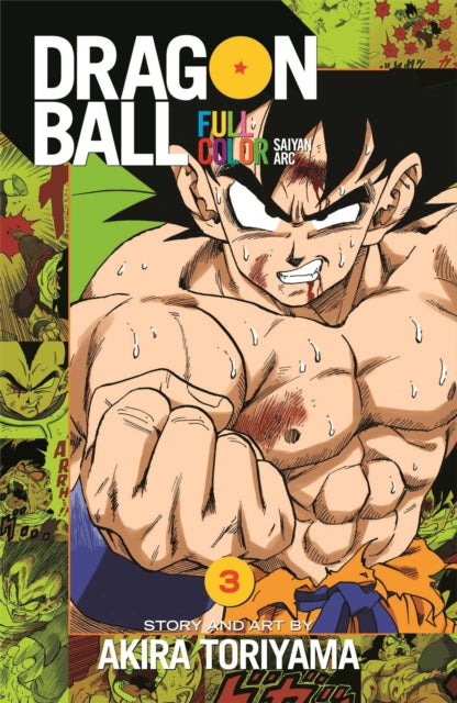 Dragon Ball Full Color Saiyan Arc, Vol. 3 manga cover featuring Goku.