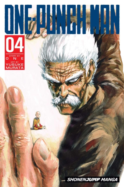 One-Punch Man, Vol. 4 manga cover featuring Bang and Saitama.