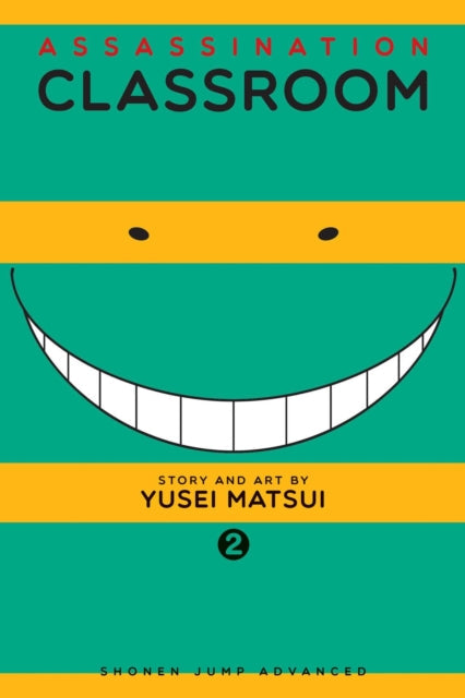 Assassination Classroom Vol. 2 manga cover featuring a smiling face.