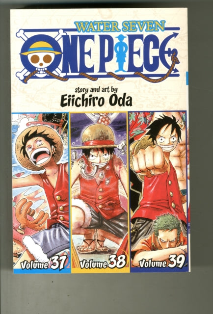One Piece Water Seven manga cover featuring characters and volume numbers.