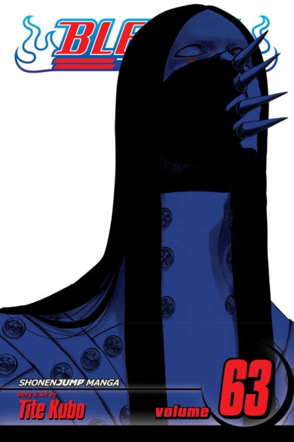 Bleach, Vol. 63 manga cover featuring a masked character with spikes.