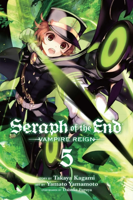 Seraph of the End, Vol. 5 manga cover featuring Yuichiro Hyakuya.