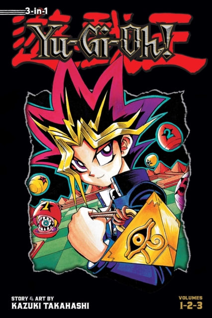 Yu-Gi-Oh! 3-in-1 manga cover featuring Yugi and the Millennium Puzzle.