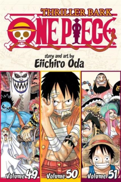 One Piece Omnibus Vol. 17 featuring Thriller Bark arc with characters.