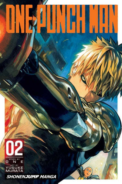 One-Punch Man, Vol. 2 manga cover featuring Genos and Saitama.