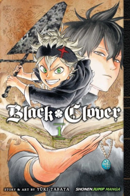 Black Clover, Vol. 1 manga cover featuring Asta and Yuno.