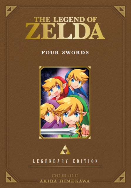 The Legend of Zelda Four Swords Legendary Edition book cover features four Links.
