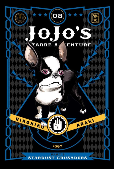 JoJo's Bizarre Adventure Part 3 Vol 8 manga cover featuring Iggy the dog.