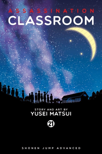 Assassination Classroom, Vol. 21 manga cover with a starry night sky.