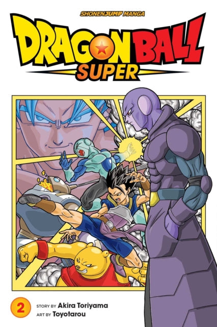 Dragon Ball Super Vol. 2 manga cover featuring Goku and other characters in battle.