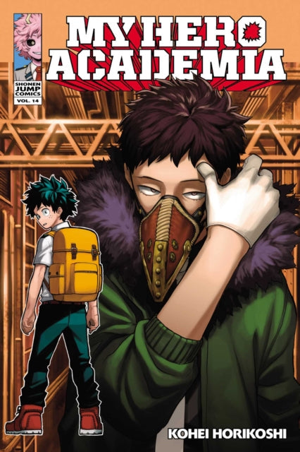 My Hero Academia, Vol. 14 manga cover featuring Midoriya and Overhaul.