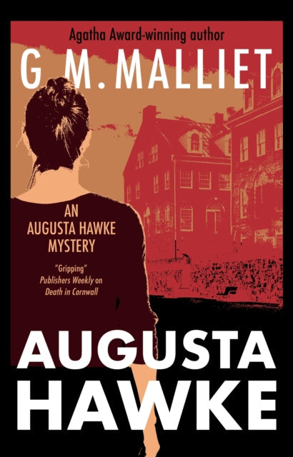 Augusta Hawke book cover featuring a woman's silhouette and buildings.