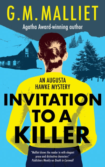 Invitation to a Killer book cover featuring a person in a yellow sweater.