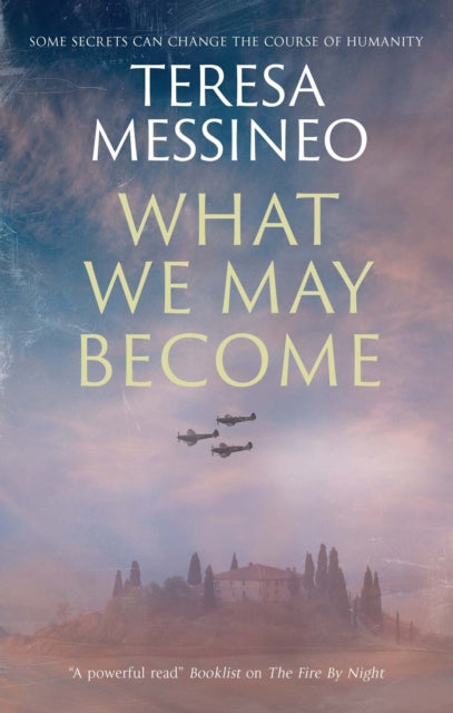 What We May Become book cover with planes and a villa.