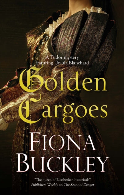 Golden Cargoes book cover featuring a woman in Tudor attire.