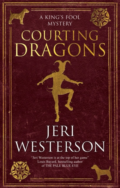 Courting Dragons book cover with a jester silhouette.