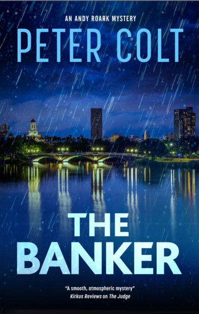 The Banker by Peter Colt book cover with a rainy cityscape.