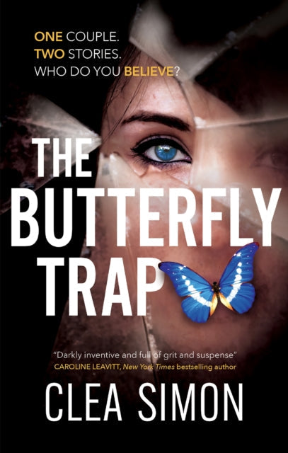The Butterfly Trap book cover with a woman's eye and a butterfly.