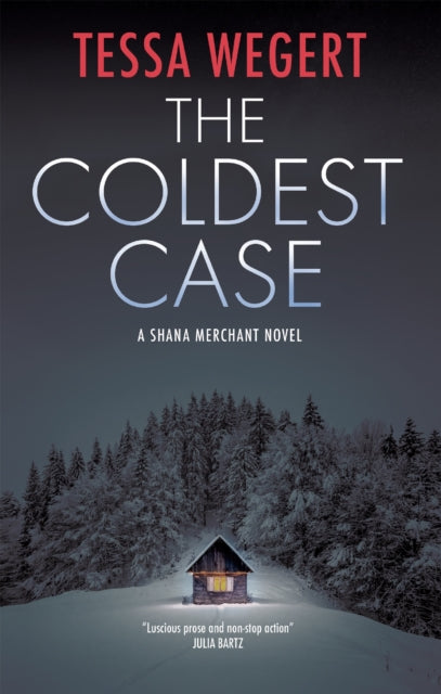 The Coldest Case book cover featuring a snowy cabin and forest.