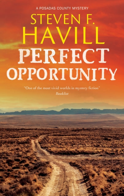 Book cover for "Perfect Opportunity" by Steven F. Havill, featuring a desert landscape.