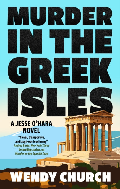 Murder in the Greek Isles book cover featuring a temple and the author's name.