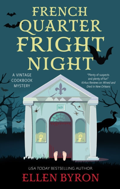 French Quarter Fright Night book cover with a spooky building and bats.