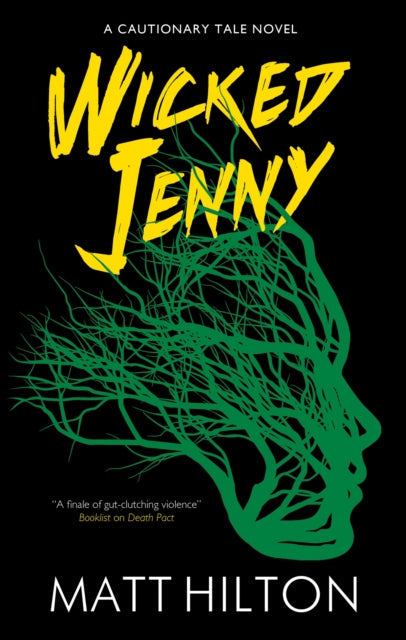 Wicked Jenny book cover with green tree-like branches forming a face.