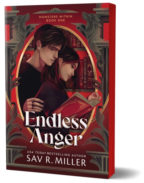 Book cover for Endless Anger by Sav R. Miller featuring a couple reading.