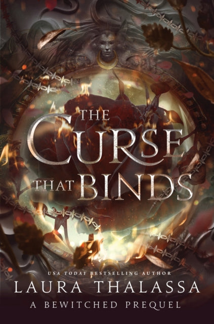 The Curse That Binds book cover with a rose and chains.