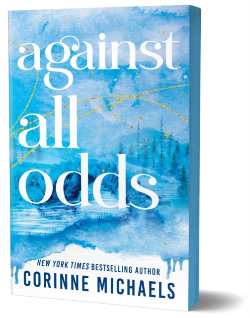 Against All Odds book cover with blue watercolor art and white text.