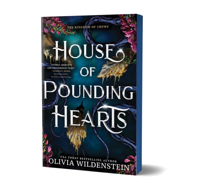 House of Pounding Hearts book cover with dark floral and snake imagery.