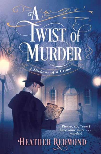 A Twist of Murder book cover featuring a man in a top hat holding a map.