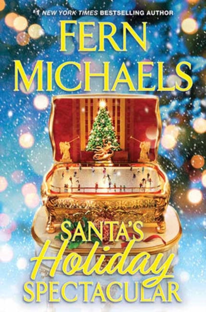 Santa's Holiday Spectacular book cover featuring a music box with a Christmas tree.