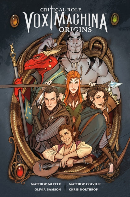 Critical Role: Vox Machina Origins Volume I comic cover featuring the main characters.