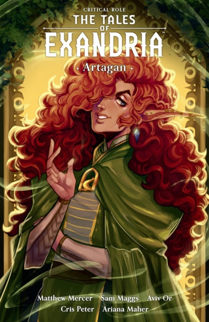 Critical Role: Tales of Exandria Volume 2 - Artagan book cover featuring a red-haired elf.