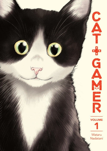 Cat + Gamer Volume 1 manga cover featuring a black and white cat.
