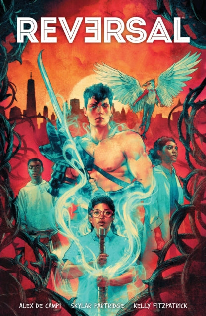 Reversal comic book cover featuring a muscular man with a sword and other characters.