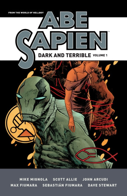 Abe Sapien: Dark and Terrible Volume 1 comic book cover.