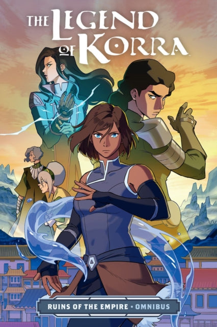 The Legend of Korra Ruins of the Empire Omnibus comic book cover featuring Korra and other characters.