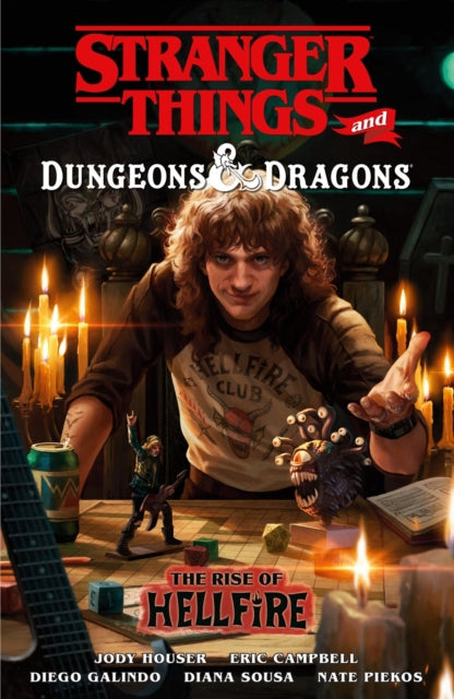 Stranger Things and Dungeons & Dragons: The Rise of Hellfire comic cover featuring Eddie Munson.