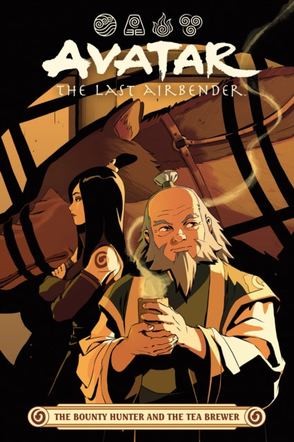 Avatar The Last Airbender comic cover featuring Iroh and a bounty hunter.