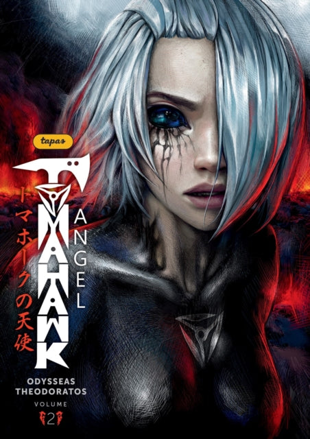 Tomahawk Angel Volume 2 cover art featuring a woman with white hair and dark makeup.
