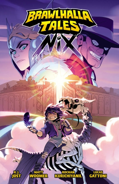 Brawlhalla Tales: Nix comic cover featuring Nix and other characters.