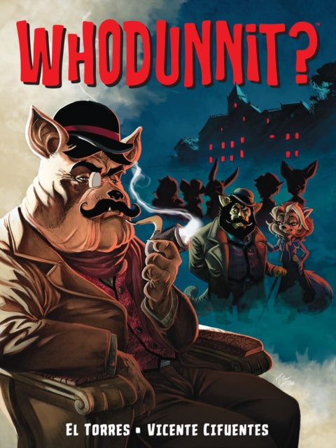 Whodunnit? comic book cover featuring anthropomorphic characters in a mysterious setting.