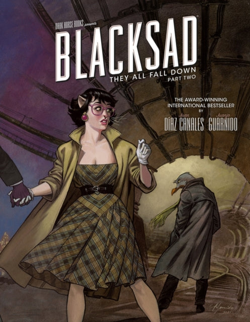 Blacksad: They All Fall Down - Part Two comic book cover featuring anthropomorphic characters.